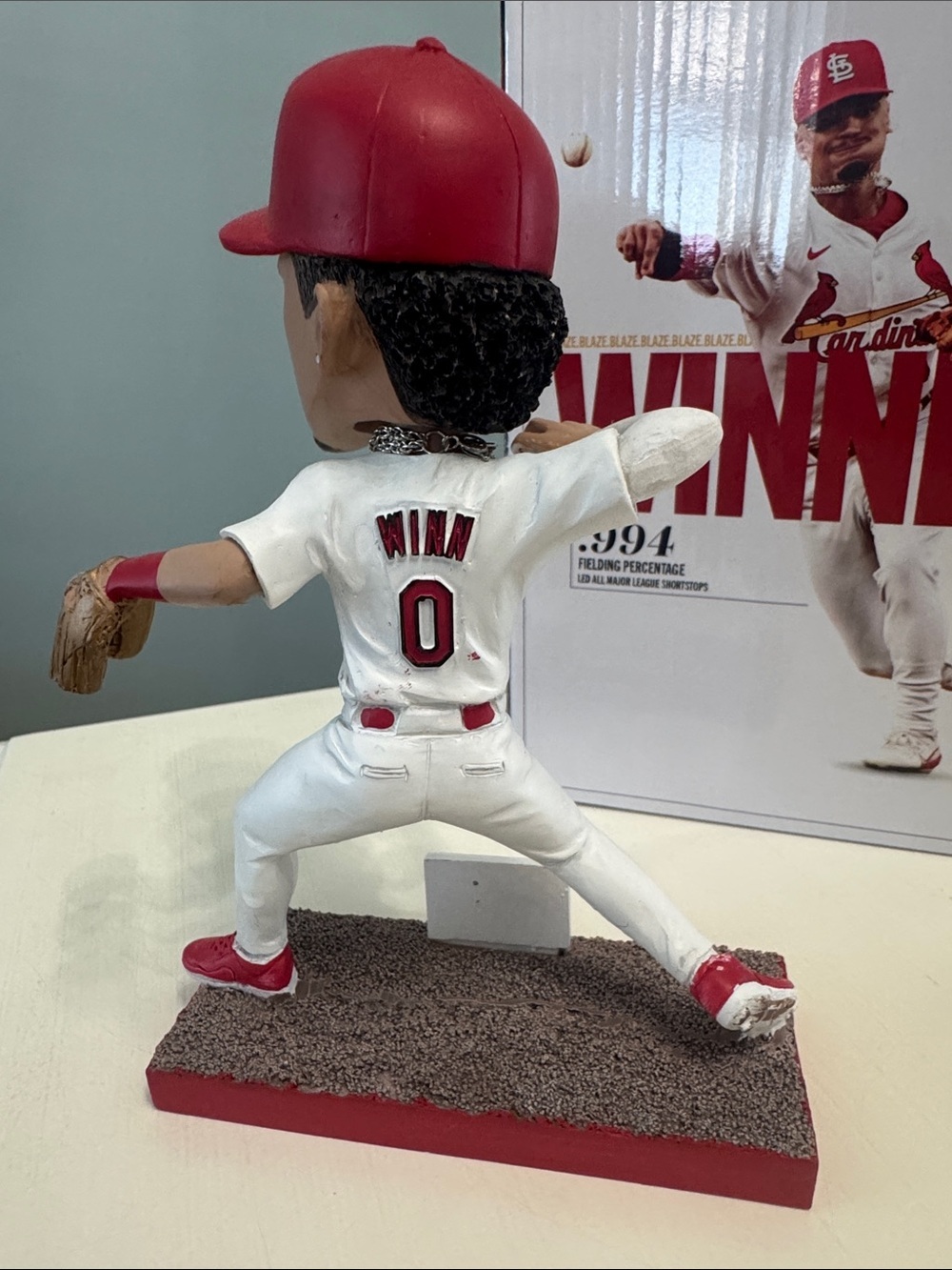 NIB St. Louis Cardinals Masyn Winn Gold Glove Bobblehead - Picture 2 of 3